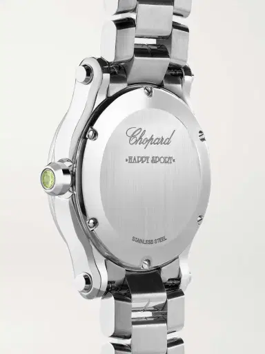 Chopard Happy Sport Stainless Steel, Diamond And Tsavorite Watch | Thumbnail 4