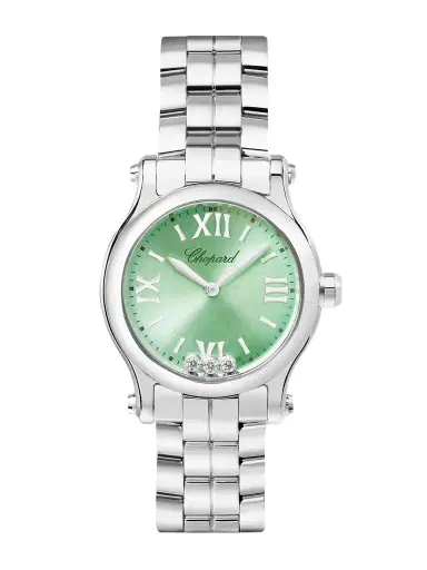 Chopard Happy Sport Stainless Steel, Diamond And Tsavorite Watch | Thumbnail 1