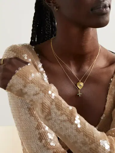 Ileana Makri Stepping Stone 18-karat Gold Emerald Necklace | Thumbnail 5