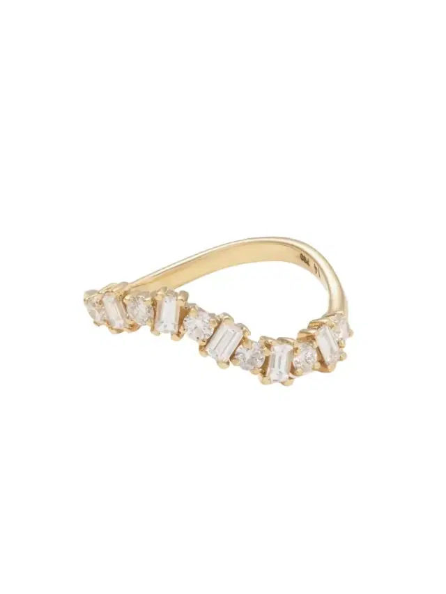 Ileana Makri Wave 18-karat White Gold Diamond Ring