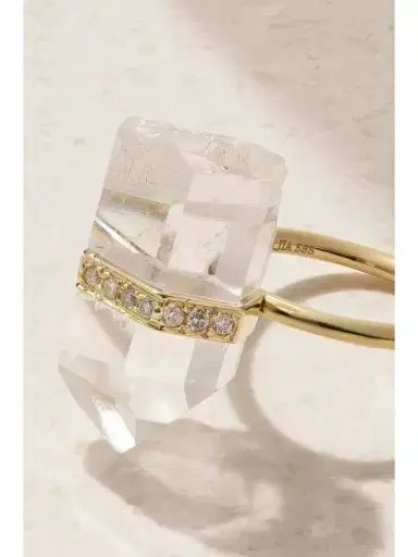 JIA JIA 14-karat Gold, Quartz And Diamond Ring | Thumbnail 3 JIA JIA 14-karat Gold, Quartz And Diamond Ring | Thumbnail 3