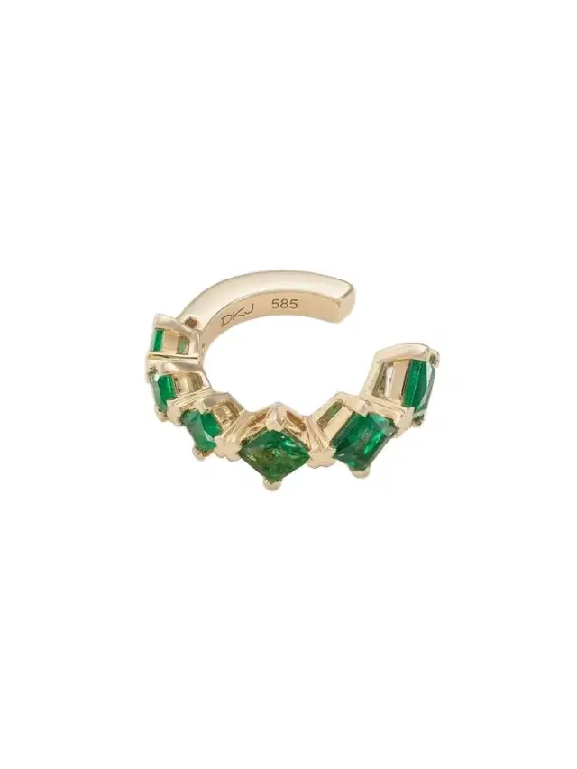 14-karat Gold Emerald Ear Cuff