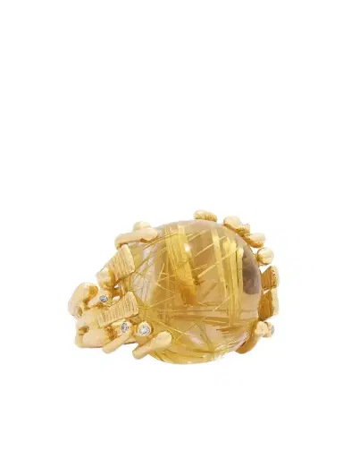 OLE LYNGGAARD COPENHAGEN Boho 18-karat Gold, Quartz And Diamond Ring | Thumbnail 1