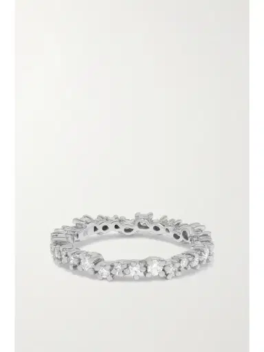 Suzanne Kalan Eternity 18-karat White Gold Diamond Ring | Thumbnail 3