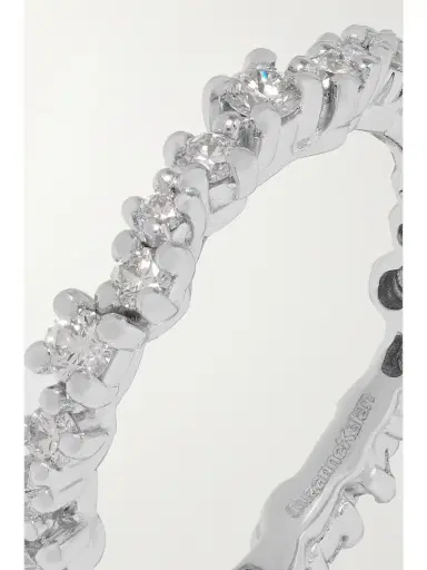Suzanne Kalan Eternity 18-karat White Gold Diamond Ring | Thumbnail 4
