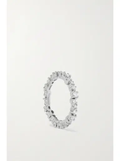 Suzanne Kalan Eternity 18-karat White Gold Diamond Ring | Thumbnail 5
