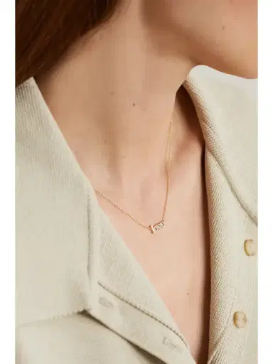 Jennifer Meyer Love 18-karat Gold Diamond Necklace | Thumbnail 2 Jennifer Meyer Love 18-karat Gold Diamond Necklace | Thumbnail 2