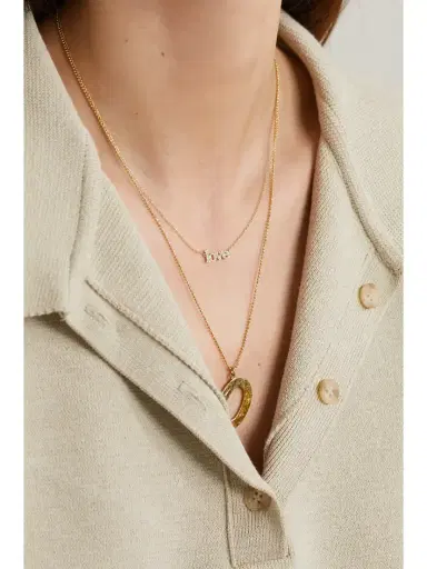 Jennifer Meyer Love 18-karat Gold Diamond Necklace | Thumbnail 5 Jennifer Meyer Love 18-karat Gold Diamond Necklace | Thumbnail 5