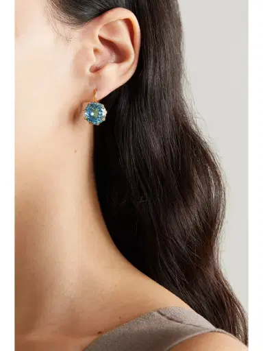 Ileana Makri Crown 18-karat Gold Topaz Earrings | Thumbnail 2 Ileana Makri Crown 18-karat Gold Topaz Earrings | Thumbnail 2