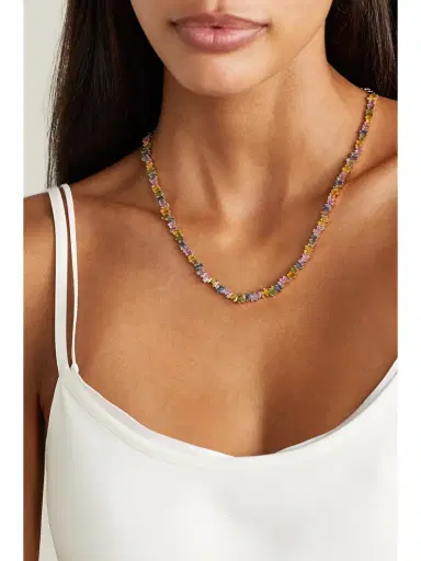 Suzanne Kalan 18-karat Rose Gold Sapphire Necklace | Thumbnail 2 Suzanne Kalan 18-karat Rose Gold Sapphire Necklace | Thumbnail 2