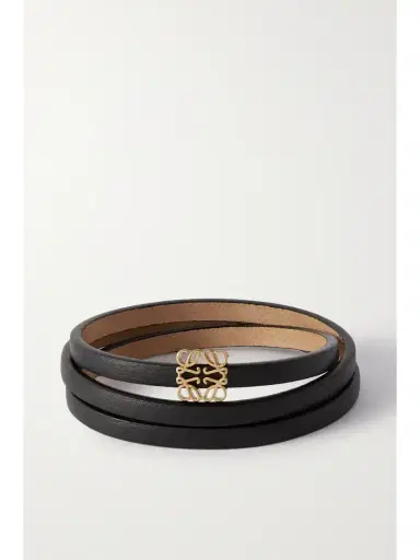 Loewe + Paula's Ibiza Leather And Gold-tone Wrap Bracelet | Thumbnail 1 Loewe + Paula's Ibiza Leather And Gold-tone Wrap Bracelet | Thumbnail 1