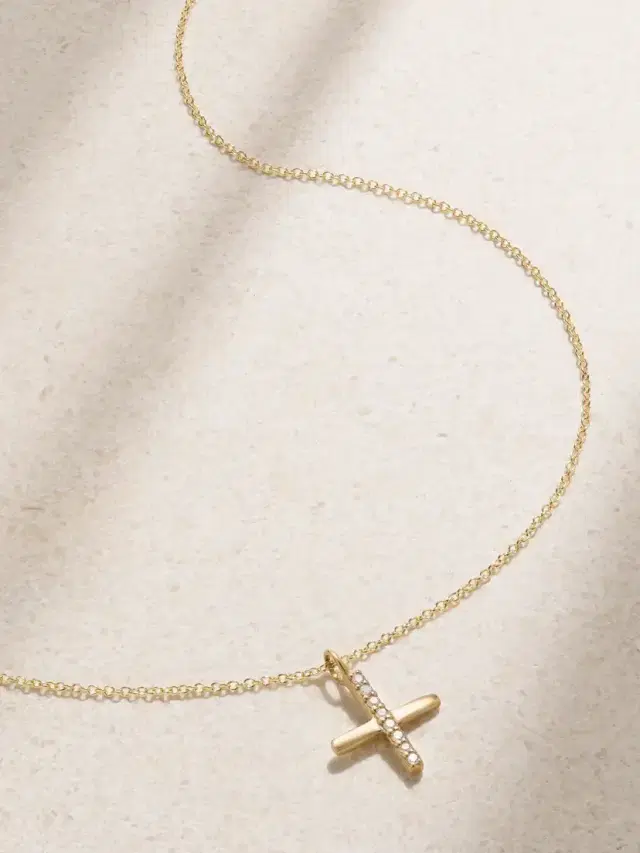 X Marks The Spot 14-karat Recycled Gold Necklace
