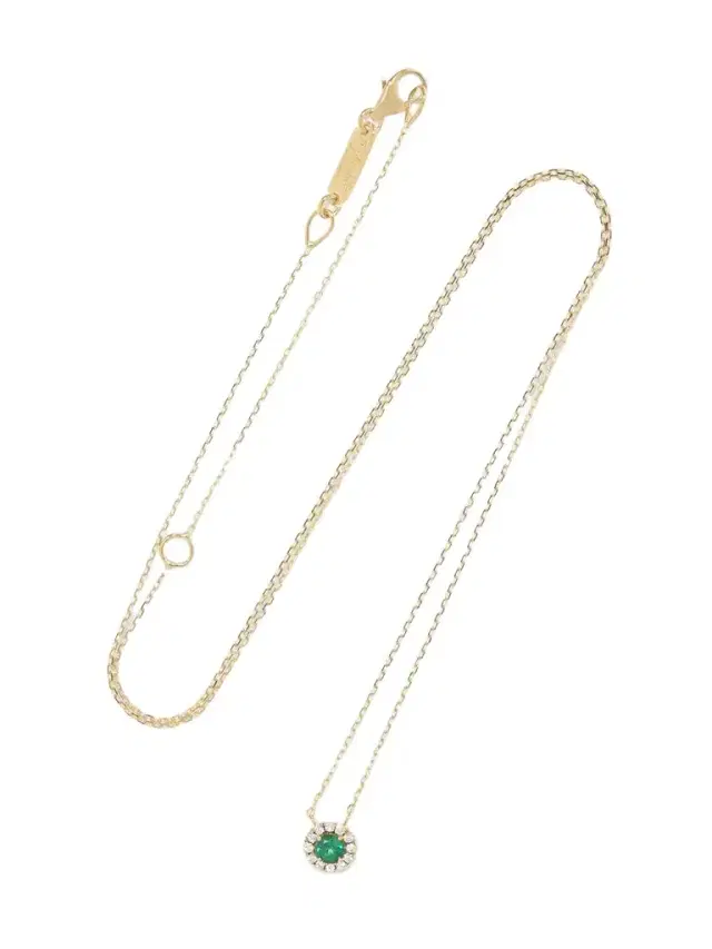18-karat Gold, Emerald And Diamond Necklace