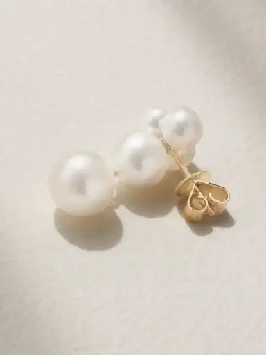 Sophie Bille Brahe Bisou 14-karat Gold Pearl Earring | Thumbnail 3 Sophie Bille Brahe Bisou 14-karat Gold Pearl Earring | Thumbnail 3
