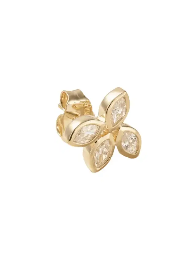 14-karat Gold Diamond Single Earring