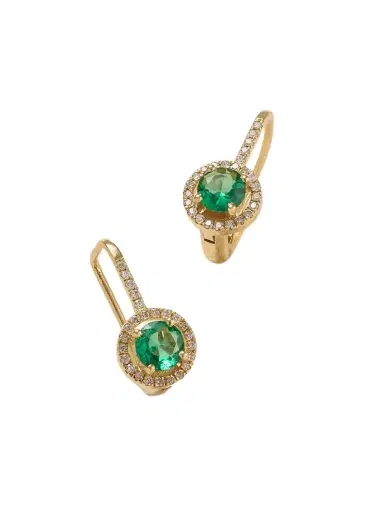 Ileana Makri Waterfall 18-karat Gold, Emerald And Diamond Earrings | Thumbnail 1