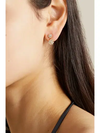 Sophie Bille Brahe Bellis Deux 18-karat Gold Diamond Single Earring | Thumbnail 2 Sophie Bille Brahe Bellis Deux 18-karat Gold Diamond Single Earring | Thumbnail 2