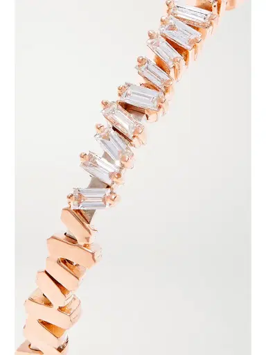 Suzanne Kalan 18-karat Rose Gold Diamond Cuff | Thumbnail 4 Suzanne Kalan 18-karat Rose Gold Diamond Cuff | Thumbnail 4