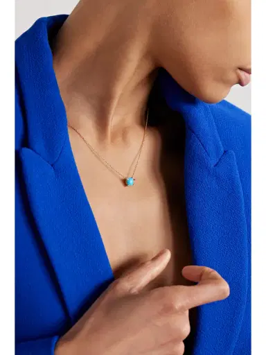 David Yurman Petite Châtelaine 18-karat Gold, Turquoise And Diamond Necklace | Thumbnail 2 David Yurman Petite Châtelaine 18-karat Gold, Turquoise And Diamond Necklace | Thumbnail 2