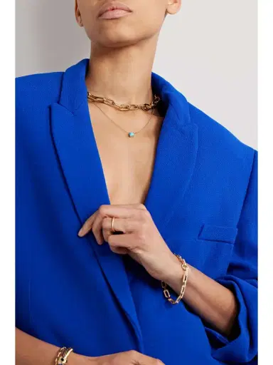 David Yurman Petite Châtelaine 18-karat Gold, Turquoise And Diamond Necklace | Thumbnail 5 David Yurman Petite Châtelaine 18-karat Gold, Turquoise And Diamond Necklace | Thumbnail 5