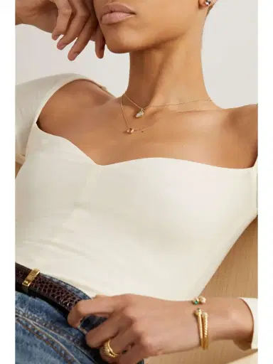 David Yurman Chatelaine 18-karat Rose Gold, Morganite And Diamond Necklace | Thumbnail 5