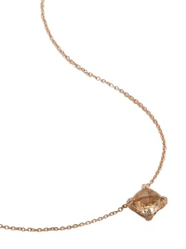 David Yurman Chatelaine 18-karat Rose Gold, Morganite And Diamond Necklace | Thumbnail 1