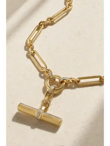David Yurman Lexington E/w 18-karat Gold Diamond Necklace | Thumbnail 4