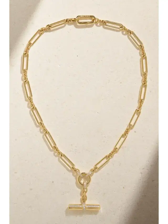 Lexington E/w 18-karat Gold Diamond Necklace