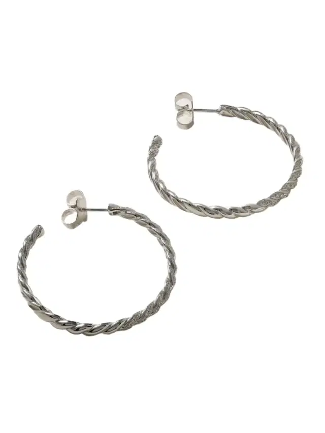 David Yurman Pavéflex 18-karat White Gold Diamond Hoop Earrings