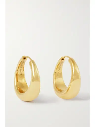 LIÉ STUDIO The Andrea Gold-plated Hoop Earrings | Thumbnail 1