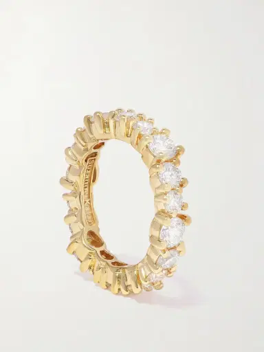 Suzanne Kalan Eternity 18-karat Gold Diamond Ring | Thumbnail 5 Suzanne Kalan Eternity 18-karat Gold Diamond Ring | Thumbnail 5