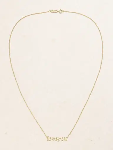 Jennifer Meyer Love You 18-karat Gold Necklace | Thumbnail 4 Jennifer Meyer Love You 18-karat Gold Necklace | Thumbnail 4