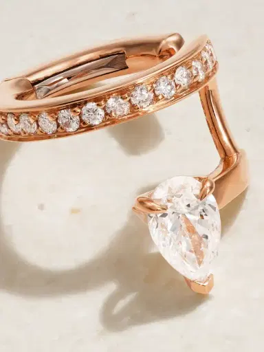 Repossi Serti Sur Vide 18-karat Rose Gold Diamond Ear Cuff | Thumbnail 3 Repossi Serti Sur Vide 18-karat Rose Gold Diamond Ear Cuff | Thumbnail 3