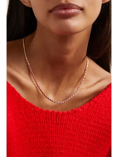 Suzanne Kalan 18-karat Gold Sapphire Tennis Necklace | Thumbnail 2 Suzanne Kalan 18-karat Gold Sapphire Tennis Necklace | Thumbnail 2