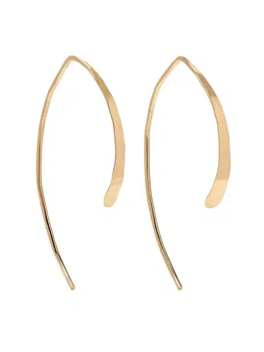Melissa Joy Manning Wishbone 14-karat Gold Earrings | Thumbnail 1