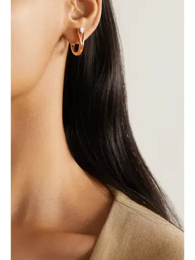 Repossi Serti Inversé 18-karat Rose Gold Diamond Earring | Thumbnail 2