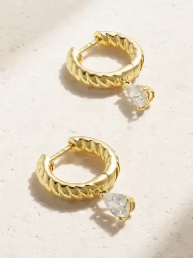 Anita Ko Zoe 18-karat Gold Diamond Hoop Earrings | Thumbnail 1