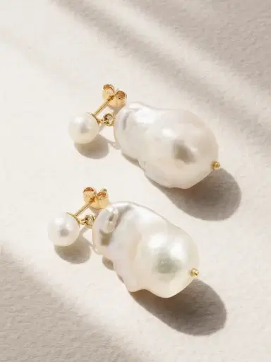Mateo Duality 14-karat Gold Pearl Earrings | Thumbnail 1 Mateo Duality 14-karat Gold Pearl Earrings | Thumbnail 1