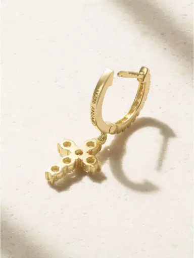 Anita Ko 18-karat Gold Diamond Single Earring | Thumbnail 4 Anita Ko 18-karat Gold Diamond Single Earring | Thumbnail 4
