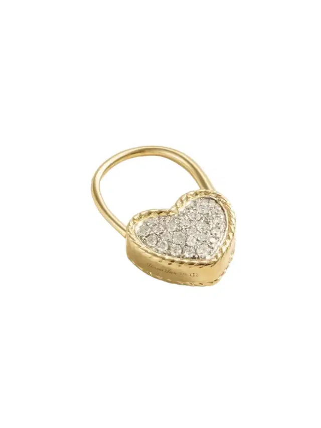 9-karat Gold Diamond Single Earring