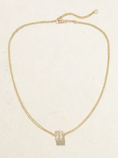 Suzanne Kalan 18-karat Gold Diamond Necklace | Thumbnail 4 Suzanne Kalan 18-karat Gold Diamond Necklace | Thumbnail 4