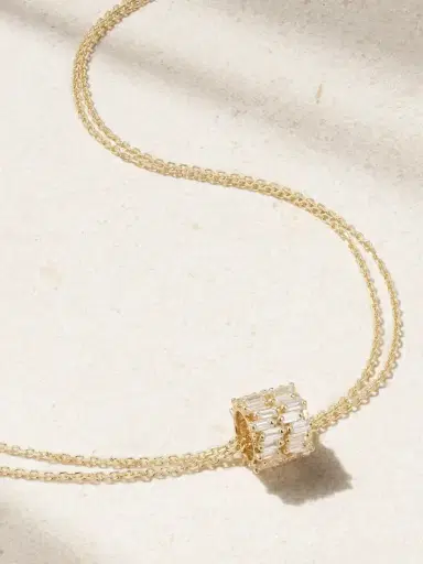 Suzanne Kalan 18-karat Gold Diamond Necklace | Thumbnail 1 Suzanne Kalan 18-karat Gold Diamond Necklace | Thumbnail 1