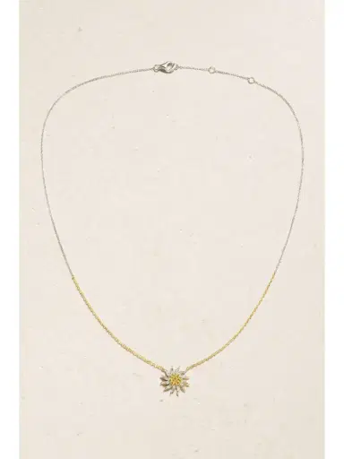 Yvonne Léon Soleil 18-karat White And Yellow Gold, Citrine And Diamond Necklace | Thumbnail 4 Yvonne Léon Soleil 18-karat White And Yellow Gold, Citrine And Diamond Necklace | Thumbnail 4