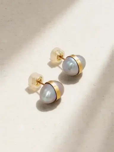 Melissa Joy Manning 14-karat Recycled Gold Pearl Earrings | Thumbnail 1 Melissa Joy Manning 14-karat Recycled Gold Pearl Earrings | Thumbnail 1