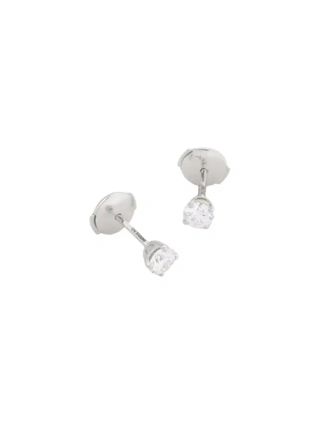 De Beers London Db Classic Platinum Diamond Earrings