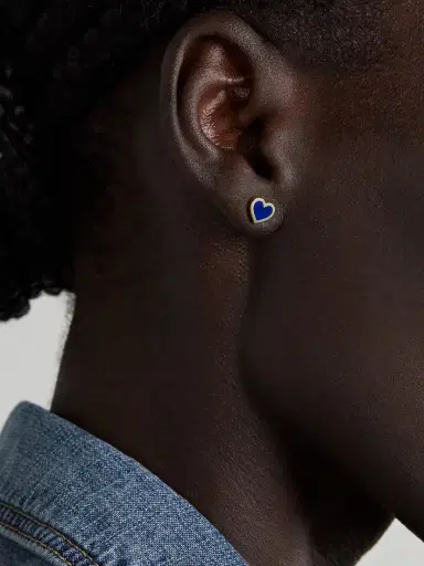 Jennifer Meyer 18-karat Gold Lapis Lazuli Earrings | Thumbnail 2