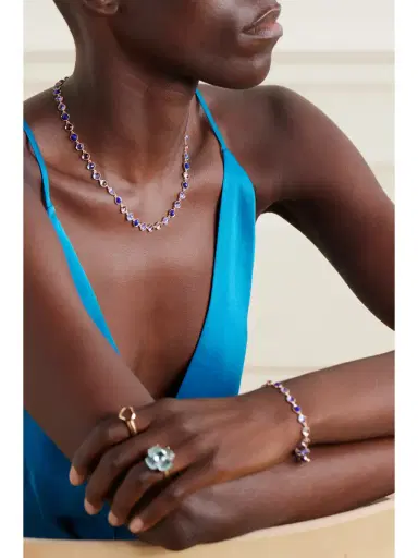 Irene Neuwirth Classic 18-karat Rose Gold Multi-stone Necklace | Thumbnail 5 Irene Neuwirth Classic 18-karat Rose Gold Multi-stone Necklace | Thumbnail 5