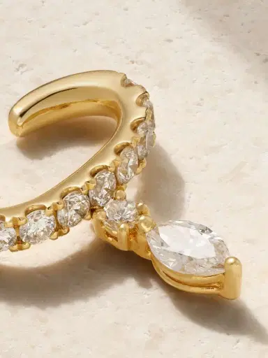 Anita Ko Daphne 18-karat Gold Diamond Ear Cuff | Thumbnail 3