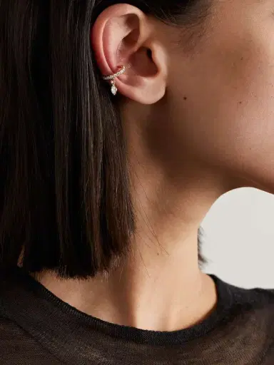 Anita Ko Daphne 18-karat Gold Diamond Ear Cuff | Thumbnail 4