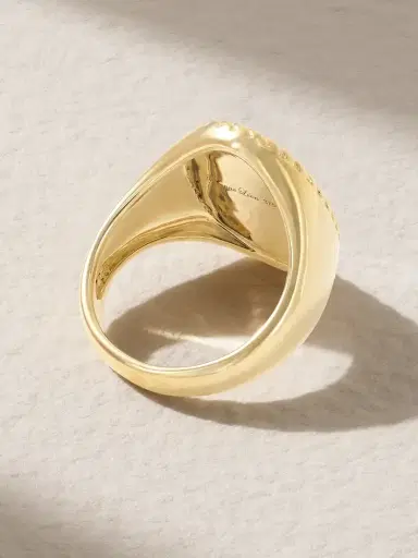 Yvonne Léon 9-karat Gold, Onyx And Diamond Signet Ring | Thumbnail 3